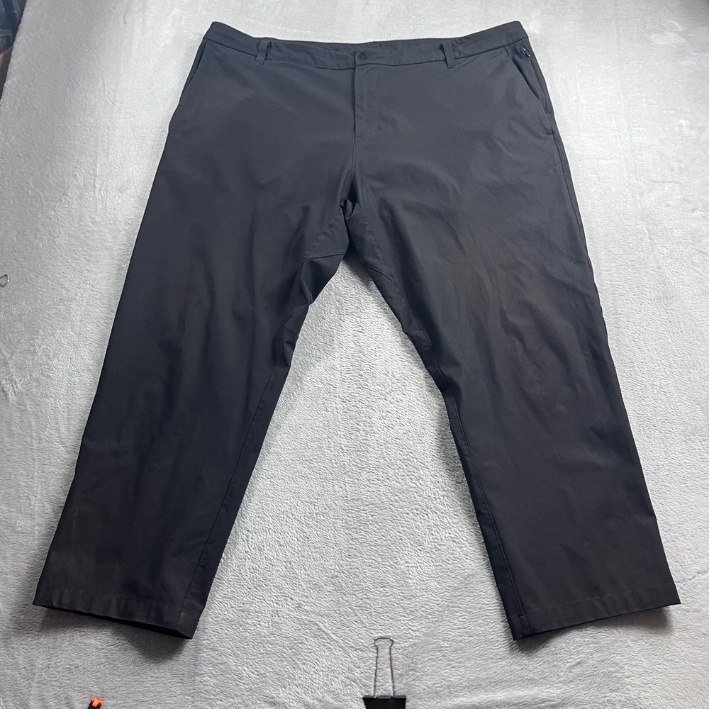 Lululemon Commission Pant Classic Mens 42 Black Technical Chino Trousers LM5AEXS